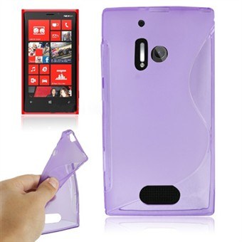 S-Line silikone Cover Lumia 928 (Lilla)