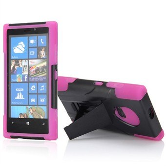 Defender Case Lumia 920 med Stand (Pink)