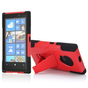 Defender Case Lumia 920 med Stand (Rød)