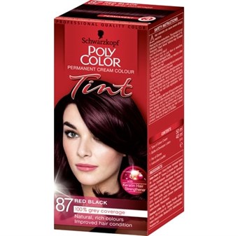 Schwarzkopf Poly Color - Permanent Cream Colour - Red Black 87