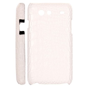 Krokoldille Cover Galaxy S Advance (Hvid)