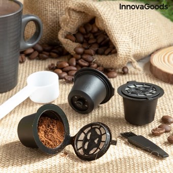 Sæt med 3 Genanvendelige Kaffekapsler - Recoff