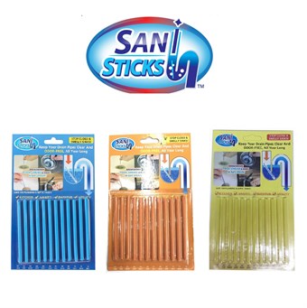 Pakke Tilbud - Sani Sticks afløbsrens – 12 stk X 3 – slut med stoppede afløb