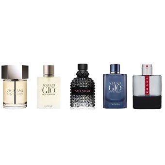 Bedst Sælgende Sommer Parfumer til mænd - 5 Duftprøver (2 ML) 
