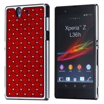 Bling Bling m. Chrome Sider Xperia Z (Rød)