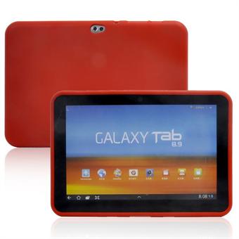 Samsung Galaxy Tab 8.9 Blød Silicone Cover (Rød)