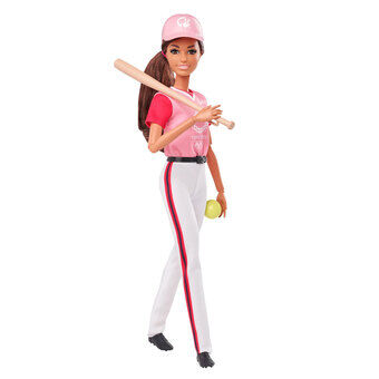 Barbie olympics dukke - softball / baseball