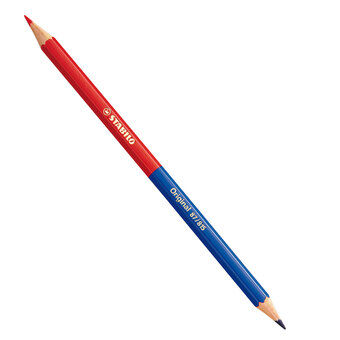 Stabilo original blyant-halv rød halvblå (87/815)