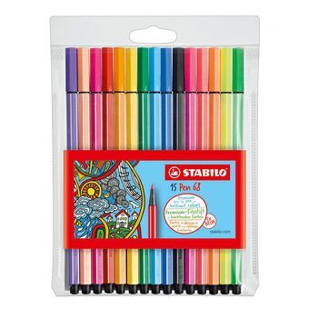 STABILO Pen 68 - 15 farver