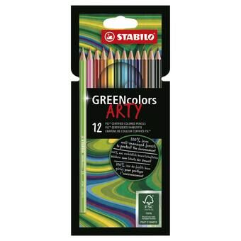 Stabilo greencolors arty farveblyanter, 12 stk.