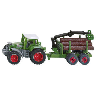 Siku 1645 Traktor med skovtrailer 1:72