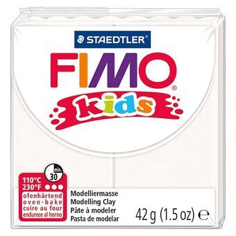 FIMO Børn Modelleringsler Hvid, 42gr