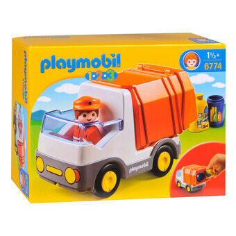 Playmobil 1.2.3. skraldebil - 6774