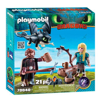 Playmobil dragons 70040 hikke og astrid legesæt