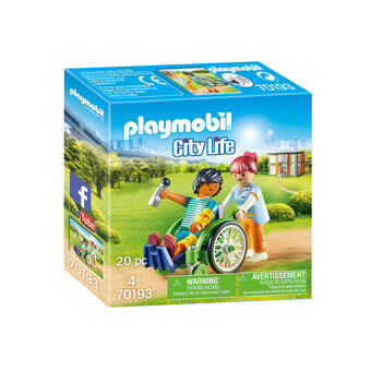 Playmobil City Life Patient i kørestol - 70193