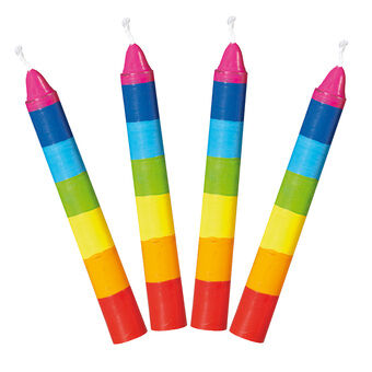 Goki Candles Rainbow, 10 stk.