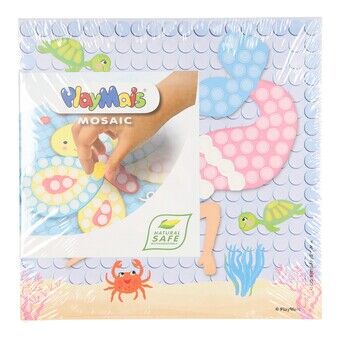 Playmais mosaikkort dekorerer drømmehavfruen
