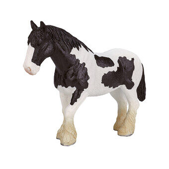 Mojo horse world clydesdale hest sort-hvid - 387085