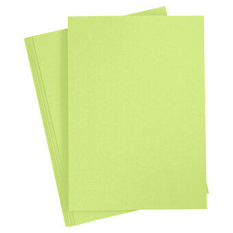Farvet pap limegrøn a4, 20 ark