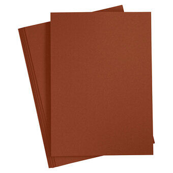 Farvet karton mørkebrun A4, 20 ark