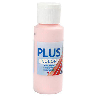 Plus Color Akrylmaling, Blød Pink, 60 ml