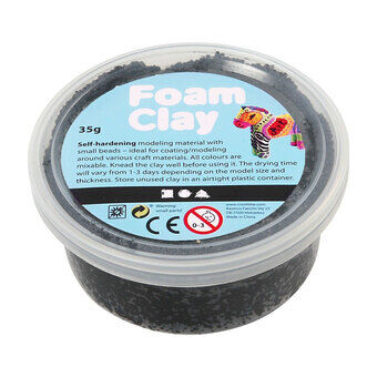 Foam clay - sort, 35gr.