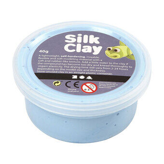 Silk clay - neonblå, 40gr.