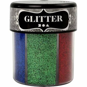 Glitter farve, 6x13gr