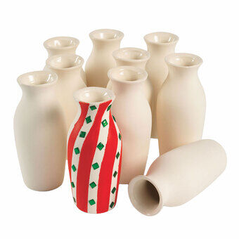 Farver - dekorer din egen keramiske vase, sæt med 12 stk