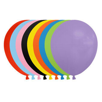 Balloner Blandede Farver 30 cm, 100 stk.