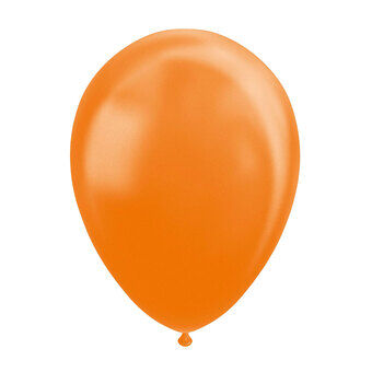 Balloner Metallic Orange 30cm, 10 stk.