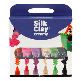 Silk Clay Cremet Ekstra Farver, 6x35 ml