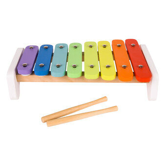 Klassisk verden træ xylofon regnbue, 3 stk.