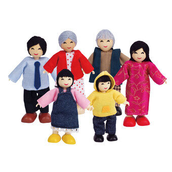 Hape dukkehus familie - asiatisk