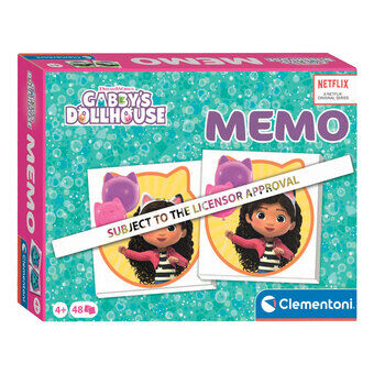 Clementoni Gabby\'s Dollhouse Memo bliver til Clementoni Gabby\'s Dukkehus Memo.