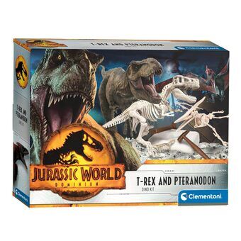 Clementoni jurassic world t-rex & pteranodon gravesæt