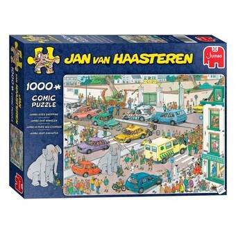 Jan van haasteren puslespil - jumbo går på indkøb, 1000st.