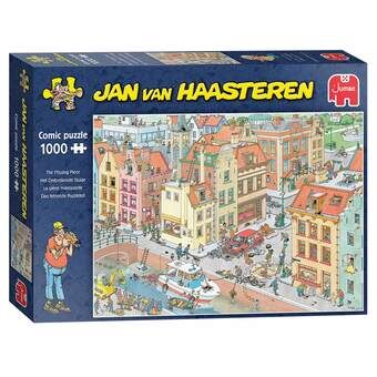 Jan van haasteren - den manglende brik puslespil, 1000st.