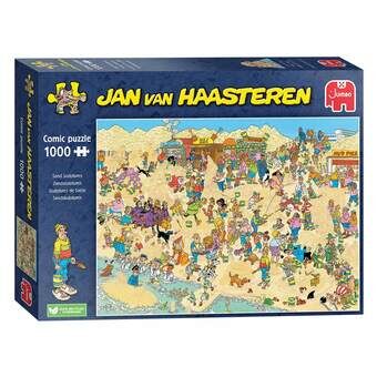 Jan van haasteren puslespil - sandskulpturer, 1000 stk.