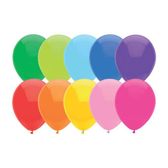 Balloner farvede, 10 stk.
