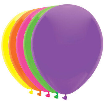 Ballooner 5 neonfarver, 10 stk.