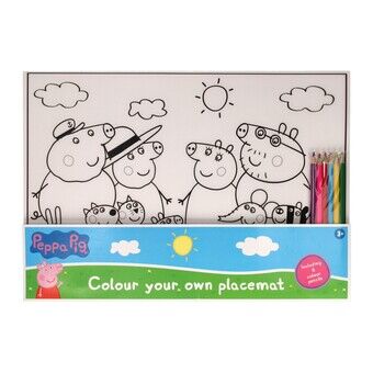 Placemat Farver Peppa Gris