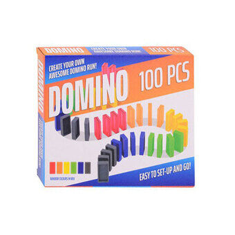 Farvede dominoer, 100 stk.