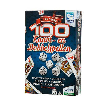 Klovnespil 100 kort- og terningspil