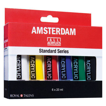 Amsterdam akrylmaling standard sæt, 6dlg.
