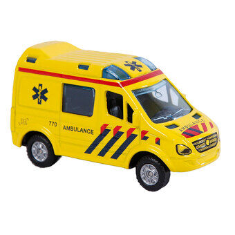 Børneklode trykstøbt ambulance nl, 8cm