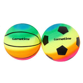 Mini Sports Balls Set Fodbold/Basketball, 2 stk.