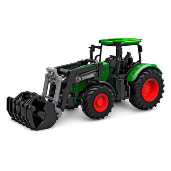 Kids Globe traktor med frontlæsser - Grøn
