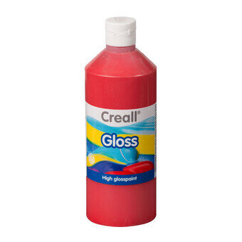 Creall Gloss Gloss Maling Rød, 500ml