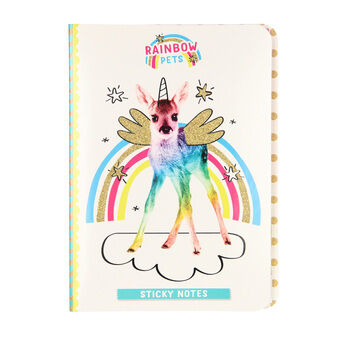Totum regnbue kæledyr - sticky notes hæfte hjorte